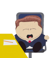 Yawn Eric Cartman Sticker - Yawn Eric Cartman South Park Stickers