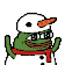 snowman peepo peeposnowman peepohappy winter