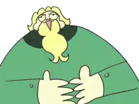 a cartoon drawing of a man with glasses and a beard