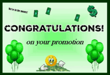 promotion congratulations on your happy