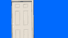 Kick The Door Blue Screen GIF