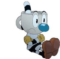 Crossed Arms Cuphead Sticker