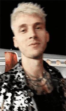 Smiling And Laughing Mgk GIF - Smiling And Laughing Mgk Machine Gun Kelly GIFs