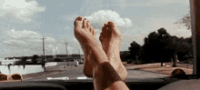feet chill relax drive vacation