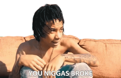 You Niggas Broke No Money Sticker - You Niggas Broke No Money Youre Broke Stickers