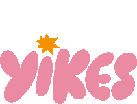 Yikes Yikes In Pink Bubble Letters With Yellow Star Above Sticker - Yikes Yikes In Pink Bubble Letters With Yellow Star Above Oh Boy Stickers
