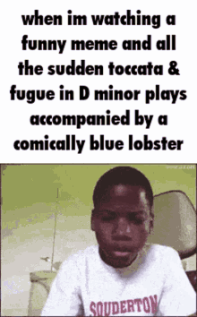 Blue Lobster Lobster Jumpscare GIF - Blue Lobster Lobster Jumpscare Toccata And Fugue GIFs