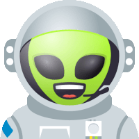 Astronaut Alien Sticker - Astronaut Alien Joypixels Stickers