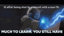 Ig After Being Shot By A Recruit Woth A Non Tk GIF - Ig After Being Shot By A Recruit Woth A Non Tk Much Learn You Still Have GIFs
