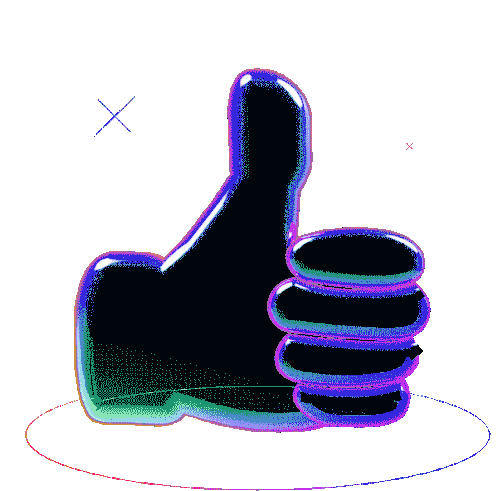 Thumbs Up Approved Sticker - Thumbs Up Approved Good Stickers