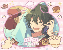 a picture of a boy with the name mika de megu