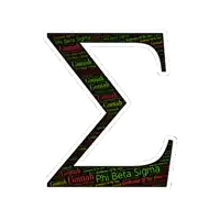 the letter z is surrounded by the word gomah and phi beta sigma