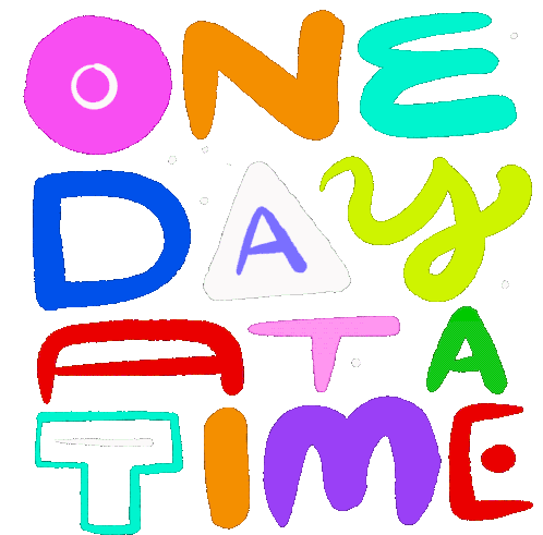 One Day At A Time Recover Sticker - One Day At A Time Recover Recovery Stickers