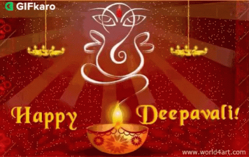 Happy Deepavali Gifkaro GIF - Happy Deepavali Gifkaro Happy Diwali GIFs