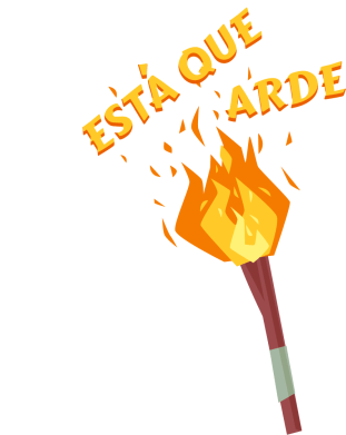 Esta Que Arde Fuego Sticker - Esta Que Arde Fuego Caliente Stickers