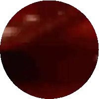 a pixelated image of a red circle with a white outline
