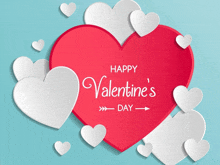 Happy Valentine'S Day Greetimg Card GIF - Happy Valentine'S Day Greetimg Card Red Heart GIFs