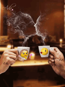 Coffee Kisses GIF - Coffee Kisses Emoji GIFs