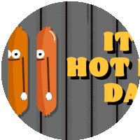 Hot Dog Day Happy Hot Dog Day Sticker - Hot Dog Day Happy Hot Dog Day National Hot Dog Ay Stickers