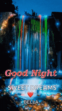 Goodnight Sweetdreams GIF - Goodnight Sweetdreams Waterfall GIFs