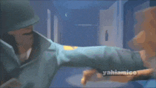 a screenshot of a video game with the name yahiamice on the bottom right