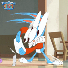 shocked buster bunny eric bauza tiny toons looniversity surprised