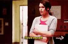 Glee Rachel Berry GIF - Glee Rachel Berry I Love Myself GIFs