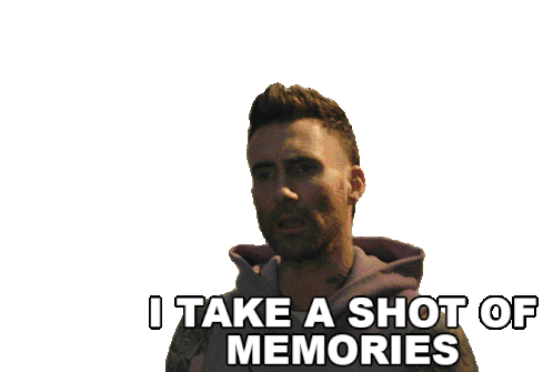 I Take A Shot Of Memories Adam Levine Sticker - I Take A Shot Of Memories Adam Levine Beautiful Mistakes Stickers