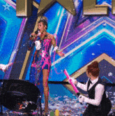 Covered In Paint Britain’s Got Talent GIF - Covered In Paint Britain’s Got Talent Singing GIFs