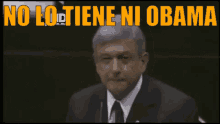 Andrés Manuel López Obrador En El Senado GIF - Amlo No Lo Tiene Ni Obama GIFs