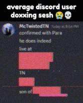 a screenshot of a discord user confirmed with para