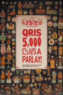 a poster that says oris 5,000 bisa parlay on it