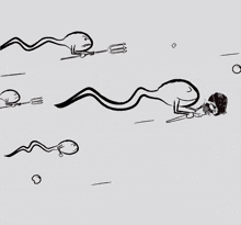 a black and white drawing of a snake holding a fork