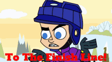 Johnny Test To The Finish Line GIF - Johnny Test To The Finish Line Finish Line GIFs
