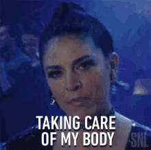 Taking Care Of My Body Saturday Night Live GIF - Taking Care Of My Body Saturday Night Live Staying Healthy GIFs