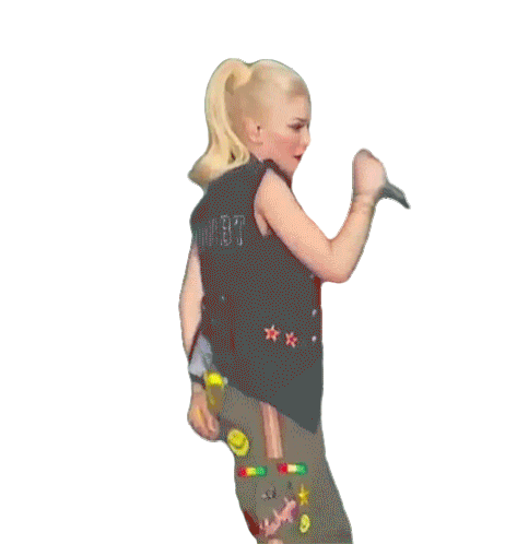 Dancing Gwen Stefani Sticker - Dancing Gwen Stefani No Doubt Stickers
