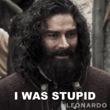 I Was Stupid Leonardo Da Vinci GIF - I Was Stupid Leonardo Da Vinci Aidan Turner GIFs