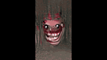 a close up of a person 's face with blood on it