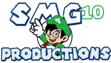 a logo for smg10 productions shows a boy in a green hat