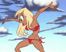 The Beach Girl Ren And Stimpy Adult Party GIF - The Beach Girl Ren And Stimpy Adult Party Blonde GIFs