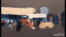 a painting is made in an animated app
