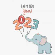 Happy New Year2023 The Doodle Desk GIF