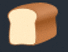 a loaf of bread with a bite taken out of it on a dark background .