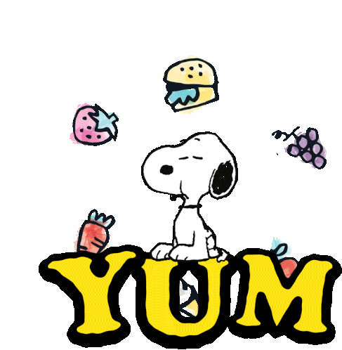 Yum Snoopy Sticker - Yum Snoopy Yummy Stickers