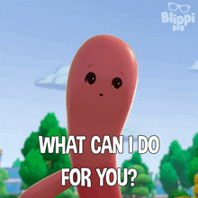 What Can I Do For You Wave The Worm GIF - What Can I Do For You Wave The Worm Blippi Wonders Educational Cartoons For Kids GIFs