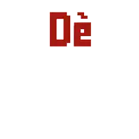 a red logo that says de wel je on it