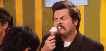 Parksand Rec Ron GIF - Parksand Rec Ron Ice Cream GIFs