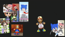 a collage of gacha characters including one that says i love gacha