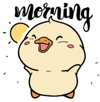 Morning Chick Sticker - Morning Chick Happy Stickers