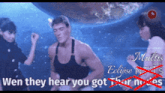 a poster for multis eclipse shows a man dancing with a woman